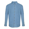 Light Blue - Front - AWDis So Denim Mens Jack Denim Shirt