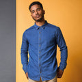 Dark Blue - Lifestyle - AWDis So Denim Mens Jack Denim Shirt