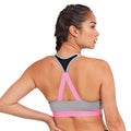 Silver Melange - Side - TriDri Womens-Ladies Performance Sports Bra (Medium Impact)