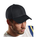 Black - Back - Beechfield Unisex Adults Air Mesh 6 Panel Cap