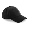 Black - Front - Beechfield Unisex Adults Air Mesh 6 Panel Cap