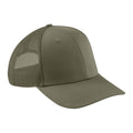 Olive Green - Front - Beechfield Unisex Adults Urbanwear Trucker Cap