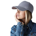 Light Grey - Back - Beechfield Unisex Adults Urbanwear 6 Panel Cap