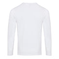 White - Back - Premier Mens Long John Roll Sleeve Tee