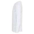 White - Side - Premier Mens Long John Roll Sleeve Tee