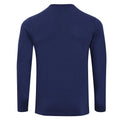 Indigo - Back - Premier Mens Long John Roll Sleeve Tee