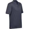 Navy - Side - Stormtech Mens Eclipse H2X Dri Piqu Polo