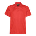 Red - Front - Stormtech Mens Eclipse H2X Dri Piqu Polo