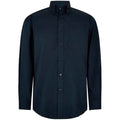 Dark Navy - Front - Kustom Kit Mens Corporate Long Sleeve Oxford Shirt