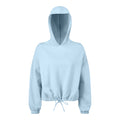 Sky Blue - Front - TriDri Womens-Ladies Cropped Oversize Hoodie