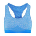 Sapphire Blue - Front - TriDri Womens-Ladies Seamless 3D Fit Multi Sport Sculpt Bra