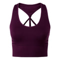 Mulberry - Front - TriDri Womens-Ladies Seamless 3D Fit Multi Sport Reveal Sports Bra