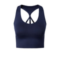 Navy - Front - TriDri Womens-Ladies Seamless 3D Fit Multi Sport Reveal Sports Bra