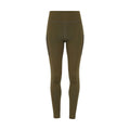 Olive Green - Front - TriDri Womens-Ladies Performance Compression Leggings