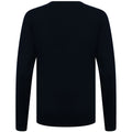 Navy - Back - Henbury Womens-Ladies 12 Gauge Fine Knit V-Neck Jumper - Sweatshirt