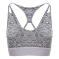 Grey Melange - Back - AWDis Just Cool Womens-Ladies Girlie Cross Back Crop Top