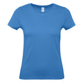 Azure - Front - B&C Womens-Ladies #E150 T-Shirt