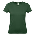 Bottle Green - Front - B&C Womens-Ladies #E150 T-Shirt