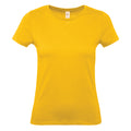 Gold - Front - B&C Womens-Ladies #E150 T-Shirt