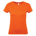 Orange - Front - B&C Womens-Ladies #E150 T-Shirt