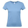 Sky Blue - Front - B&C Womens-Ladies #E150 T-Shirt