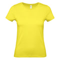 Solar Yellow - Front - B&C Womens-Ladies #E150 T-Shirt