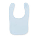 Pale Blue - Front - Larkwood Baby Unisex Plain & Contrast Bib (Pack of 2)