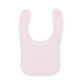 Pale Pink - Front - Larkwood Baby Unisex Plain & Contrast Bib (Pack of 2)