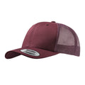 Maroon - Front - Yupoong Flexfit Retro Snapback Trucker Cap (Pack of 2)