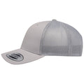 SIlver - Front - Yupoong Flexfit Retro Snapback Trucker Cap (Pack of 2)