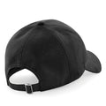 Black - Back - Beechfield Unisex Faux Suede Cap (Pack of 2)