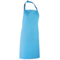 Turquoise - Back - Premier Colours Bib Apron - Workwear (Pack of 2)