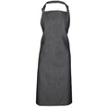 Black Denim - Front - Premier Colours Bib Apron - Workwear (Pack of 2)