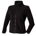 Black - Front - Henbury Womens-Ladies Microfleece Anti-Pill Jacket