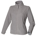 Heather Grey - Front - Henbury Womens-Ladies Microfleece Anti-Pill Jacket