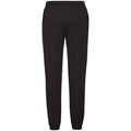 Black - Back - Fruit Of Loom Mens Classic 80-20 Elasticated Sweatpants