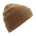 Biscuit - Front - Beechfield Organic Cotton Beanie