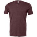 Heather Maroon - Front - Bella + Canvas Adults Unisex Heather Cvc Short Sleeve T-Shirt