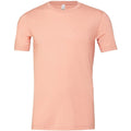 Coral Sunset Heather - Front - Bella + Canvas Adults Unisex Heather Cvc Short Sleeve T-Shirt