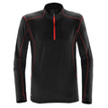 Black-Red - Front - Stormtech Mens Pulse Fleece Pullover