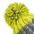 Light Grey-Citron - Side - Beechfield Unisex Adults Apres Cuffed Beanie