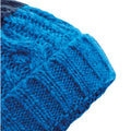 Azure Blue-Oxford Navy - Back - Beechfield Unisex Adults Apres Cuffed Beanie