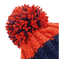 Oxford Navy-Fire Red - Side - Beechfield Unisex Adults Apres Cuffed Beanie