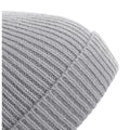 Light Grey - Back - Beechfield Unisex Engineered Knit Ribbed Pom Pom Beanie