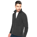 Dark Grey - Back - Kariban Mens Falco Full Zip Anti Pill Fleece Jacket