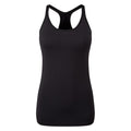 Black - Front - TriDri Womens-Ladies Seamless 3D Fit Sculpt Vest