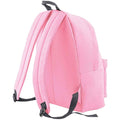 Classic Pink-Graphite Grey - Back - Bagbase Original Plain Backpack