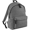 Grey Marl - Front - Bagbase Original Plain Backpack