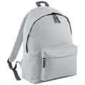 Light Grey-Graphite Grey - Front - Bagbase Original Plain Backpack