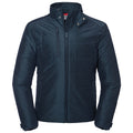 French Navy - Front - Russell Mens Cross Padded Jacket